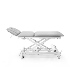 Fabrication Enterprises Galaxy, 5 Section Wide Hi-Lo Treatment Table, Foot Bar Lift w/Posture Flex, 4 Casters