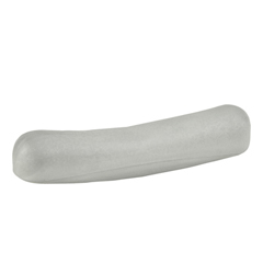 Fabrication Enterprises Underarm Crutch Cushion, Slit, Gray, 1 Pair