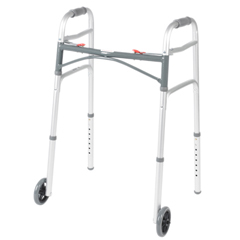 Fabrication Enterprises Folding 2-Button Walker, 5