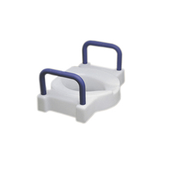 Fabrication Enterprises Elevated Toilet Seat with Arms, Extra Wide