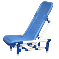 Fabrication Enterprises Reclining Bath Chair with Safety Harness, Medium, to 130 lb.