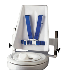 Fabrication Enterprises Columbia&reg;  Toilet Support - High Back (H-brace & Reducer Ring) - Padded - Small
