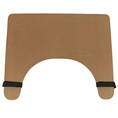 Fabrication Enterprises Wheelchair Tray with Rim and Straps, 24
