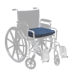 Fabrication Enterprises Wheelchair Cushion with Removable Cover, Gel, 16