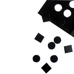 Fabrication Enterprises Dycem&reg; Non-Slip Self-Adhesive Squares, 13/16