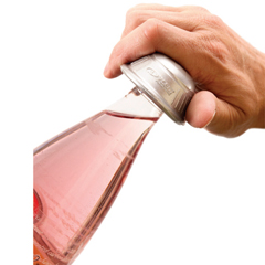 Fabrication Enterprises Dycem&reg; Non-Slip Cone-Shaped Bottle Opener, Silver