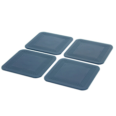 Fabrication Enterprises Dycem&reg; Non-Slip Square Coasters, Set of 4, Green