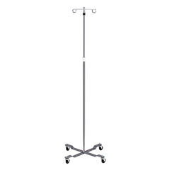 Fabrication Enterprises Clinton, Economy 2-Hook IV Pole, 4-Leg