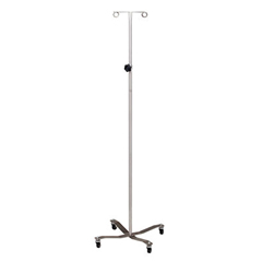 Fabrication Enterprises Clinton, Economy IV Pole, Welded 2-Hook Top, Stainless Steel