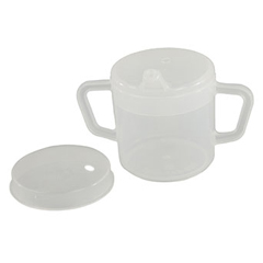 Fabrication Enterprises Independence 2-Handled Mug, 8 oz., w/2 Lids
