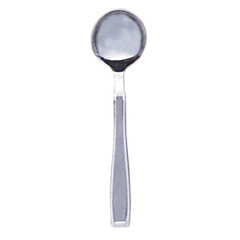 Fabrication Enterprises Stainless Steel Weighted Cutlery, 7.3 oz. Straight Soup Spoon