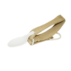 Fabrication Enterprises Utensil Holder, Adjustable Closure, Sm/Med, Beige