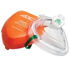 FNT77-0006 - Fabrication Enterprises - Adc Adsafe Cpr Pocket Resuscitator, Adult, Orange, W/ Case