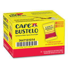 Cafe Bustelo Coffee, Espresso, 2oz Fraction Pack, 30/Carton