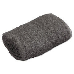 Global Material Industrial-Quality Steel Wool Hand Pad, #00 Very Fine, 16 per Pack
