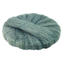 Global Material Radial Steel Wool Pads, Grade 0 (fine): Cleaning & Polishing, 20 in Dia, Gray