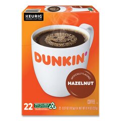 Keurig K-Cup Pods, Hazelnut, 22/Box
