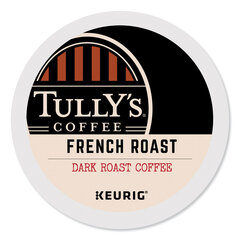 Tully's Coffee French Roast Coffee K-Cups, 96/Carton