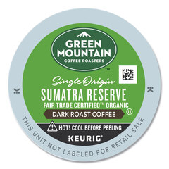 Keurig Fair Trade Organic Sumatran Extra Bold Coffee K-Cups, 96/Carton