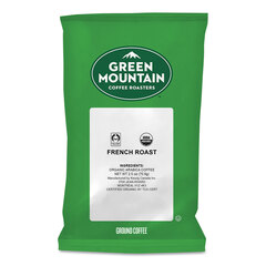 Green Mountain Coffee French Roast Coffee Fraction Packs, 2.2oz, 50/Carton