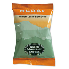 Green Mountain Coffee Vermont Country Blend Decaf Coffee Fraction Packs, 2.2oz, 50/Carton