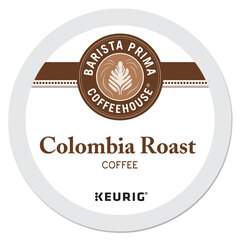 Barista Prima Coffeehouse Colombia K-Cups Coffee Pack, 96/Carton