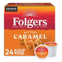 Folgers Buttery Caramel Coffee K-Cups&reg;, 24/Box