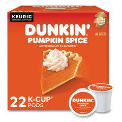 Keurig K-Cup Pods, Pumpkin Spice, 22/Box