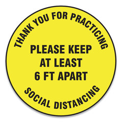 GN1MFS426ESP - Accuform® Slip-Gard™ Social Distance Floor Signs