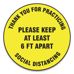 GN1MFS427ESP - Accuform® Slip-Gard™ Social Distance Floor Signs