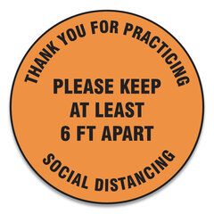 GN1MFS429ESP - Accuform® Slip-Gard™ Social Distance Floor Signs