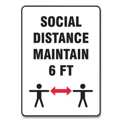 GN1MGNF549VPESP - Accuform® Social Distance Signs