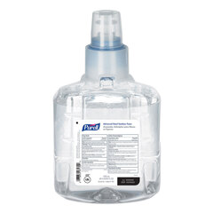 GOJO Advanced Hand Sanitizer Foam, For LTX-12 Dispensers, 1,200 mL Refill, Fragrance-Free