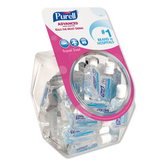 GOJO Advanced Refreshing Gel Hand Sanitizer, Clean Scent, 1 oz Flip-Cap Bottle with Display Bowl, Clean Scent, 36/Bowl