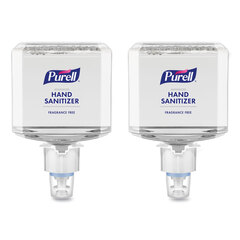 GOJO Advanced Hand Sanitizer Gentle and Free Foam, 1,200 mL Refill, Fragrance-Free, For ES4 Dispensers, 2/Carton