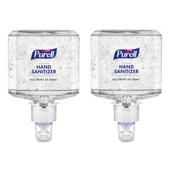 GOJO PURELL&reg; Advanced Gel Hand Sanitizer Refill, 1,200 mL, Clean Scent, For ES4 Dispensers, 2/Carton