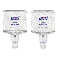GOJO Advanced Gel Hand Sanitizer Refill, 1,200 mL, Clean Scent, For ES6 Dispensers, 2/Carton