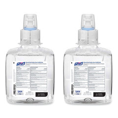 GOJO Advanced Hand Sanitizer Green Certified Foam Refill, For CS6 Dispensers, 1,200 mL, Fragrance-Free, 2/Carton