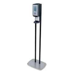 GOJO CS6 Hand Sanitizer Floor Stand with Dispenser, 1,200 mL, 13.5 x 5 x 28.5, Graphite/Silver