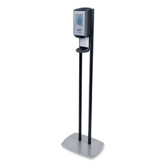 GOJO CS8 Hand Sanitizer Floor Stand with Dispenser, 1,200 mL, 13.5 x 5 x 28.5, Graphite