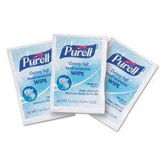 GOJO Cottony Soft Individually Wrapped Sanitizing Hand Wipes, 5 x 7, 1,000/Carton