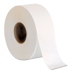 Georgia Pacific Jumbo Jr. 1-Ply Bath Tissue Roll, Septic Safe, White, 3.5