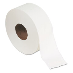Georgia Pacific Jumbo Jr. Bath Tissue Roll, Septic Safe, 2-Ply, White, 3.5