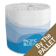 Georgia Pacific Pacific Blue Select Bathroom Tissue, Septic Safe, 2-Ply, White, 550 Sheet/Roll, 80 Rolls/Carton