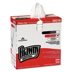 Georgia Pacific Brawny Industrial&reg; Lightweight Shop Towels, 9 1/10