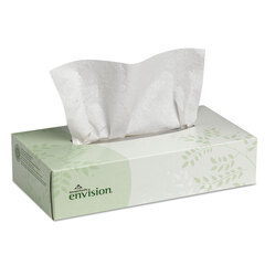 Georgia Pacific Envision&reg; Facial Tissue, 2-Ply, White, 100 Sheets/Box, 30 Boxes/Carton