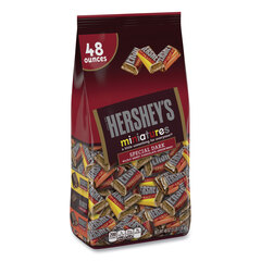 The Hershey Company Miniatures Variety Share Pack, Dark Assortment, 48 oz Bag, Ships in 1-3 Business Days