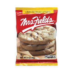 Mrs. Field's Original Cookies Inc. White Chunk Macadamia Cookies, 2.1 oz, Individually Wrapped Pack, White Chocolate, 12/Carton, Ships in 1-3 Business Days
