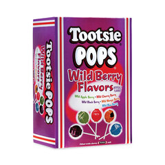 Tootsie Roll Tootsie Pops, Assorted Wild Berry Flavors, 0.6 oz Lollipops, 100/Box, Ships in 1-3 Business Days