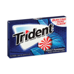Mondelez International Sugar-Free Gum, Perfect Peppermint, 14 Pieces/Pack, 12 Packs/Carton, Ships in 1-3 Business Days